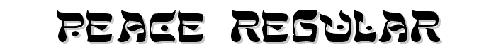 Peace Regular font